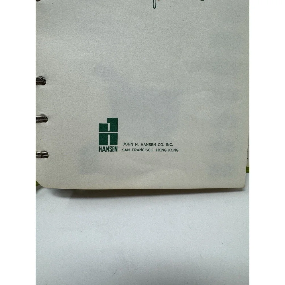 Hansen recipe notebook